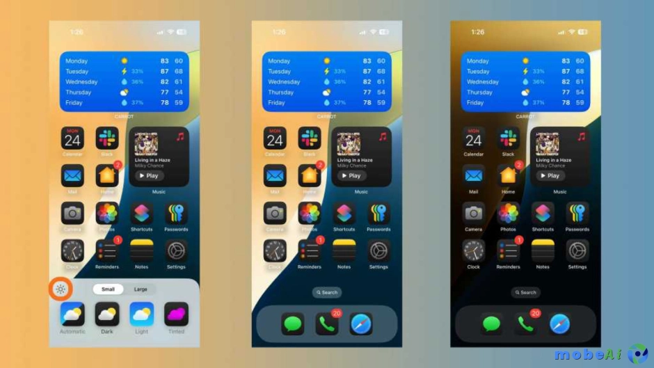 How to use app icons in dark mode on iOS 18 2