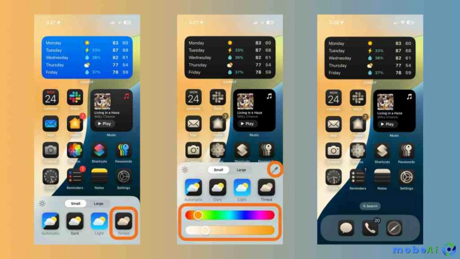 How to use app icons in dark mode on iOS 18 3