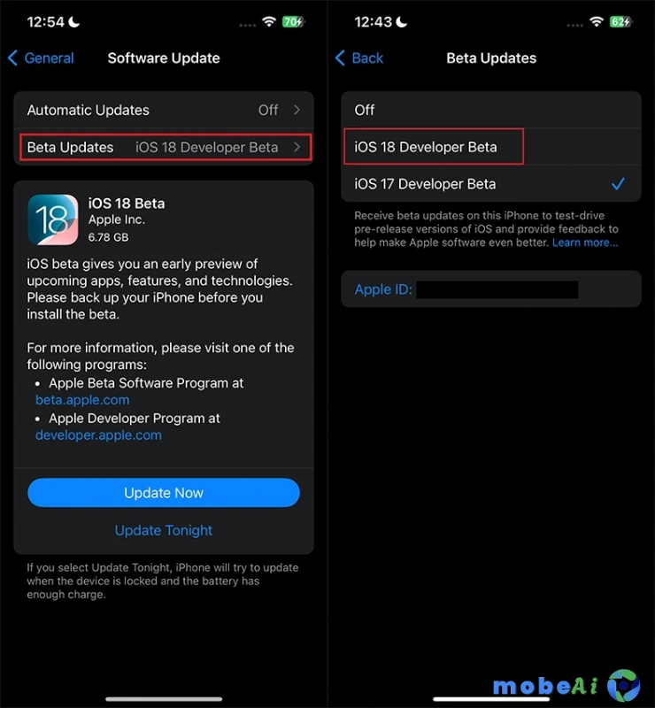 كيفية تثبيت إصدار iOS 18 بيتا 1 على هواتف الأيفون
