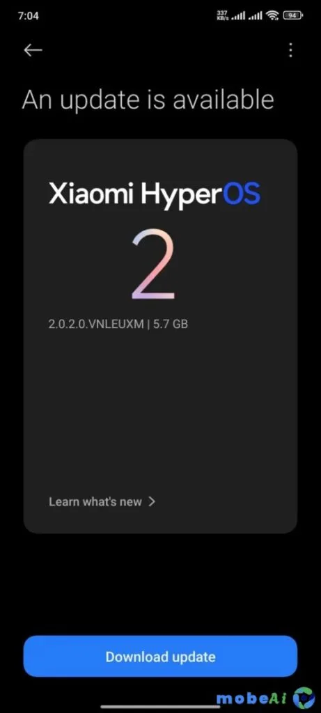 تحديث Poco X6 Pro إلى HyperOS 2.0