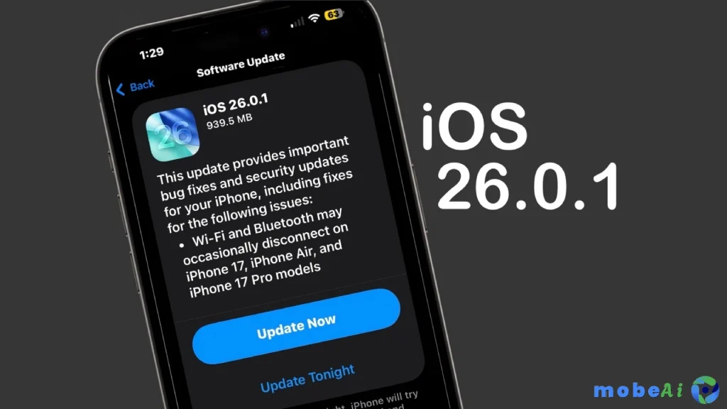 آبل تطلق تحديث iOS 26.0.1: ما الجديد وما الذي تم إصلاحه؟