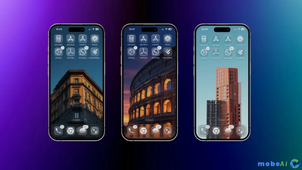 enable transparent icons ios 26