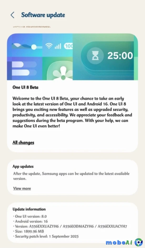 2 one ui 8 beta android 16 galaxy a55 a54 1