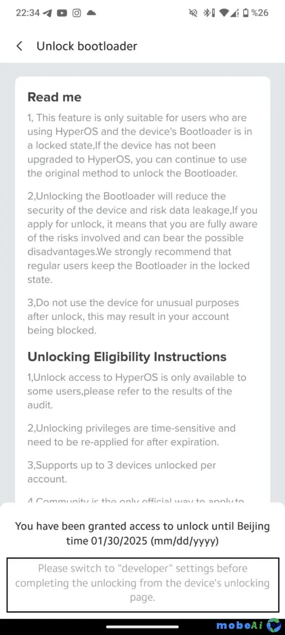 5 How to unlock bootloader in Xiaomi HyperOS