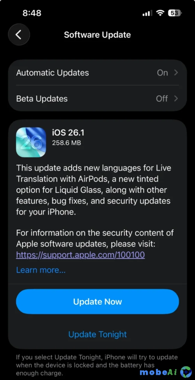 2 تحديث iOS 26.1 رسميًا لهواتف iPhone – هذه أبرز المميزات الجديدة
